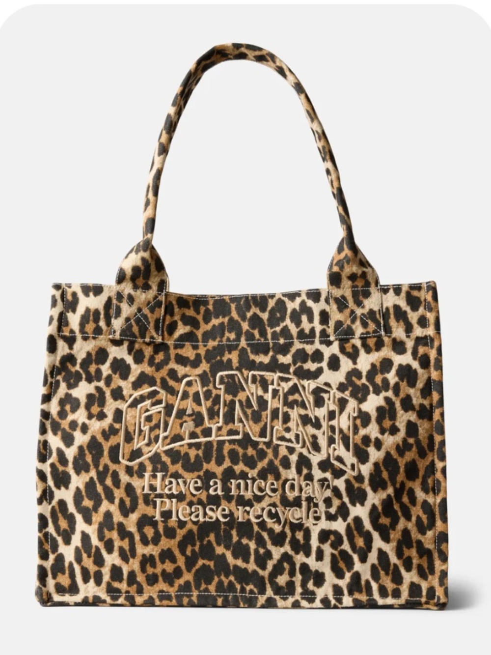 GANNI Large Easy Shopper Print